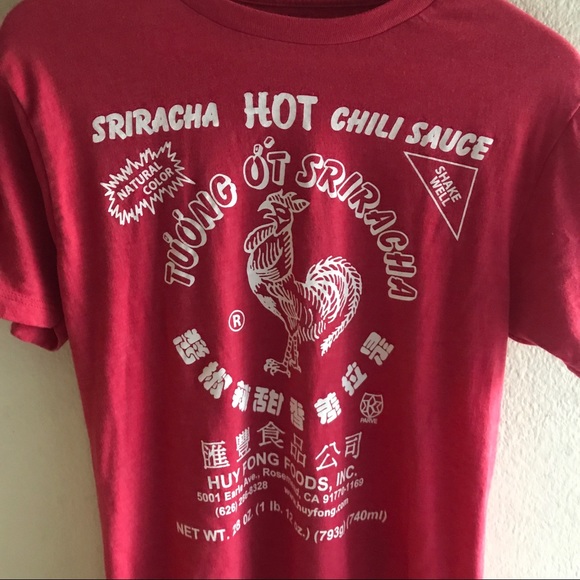 Ripple Junction | Red Sriracha Logo Graphic Shirt - Picture 2 of 6